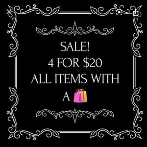 4 for $20 sale